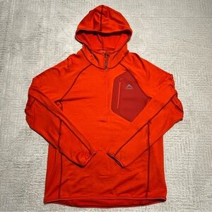 K-Way Heath Fleece Half Zip Jacket Hooded Grid Fleece jacket Men’s Large